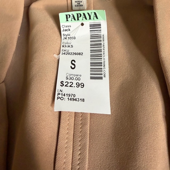 Papaya Women's Beige Blazer - Picture 3 of 5